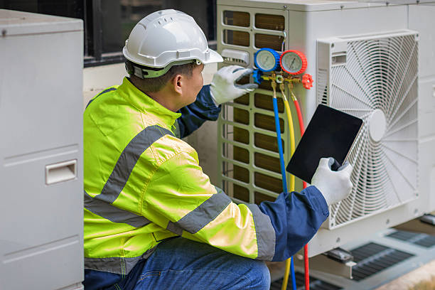 Professional Air Duct Cleaning technician working in Fulton, OH